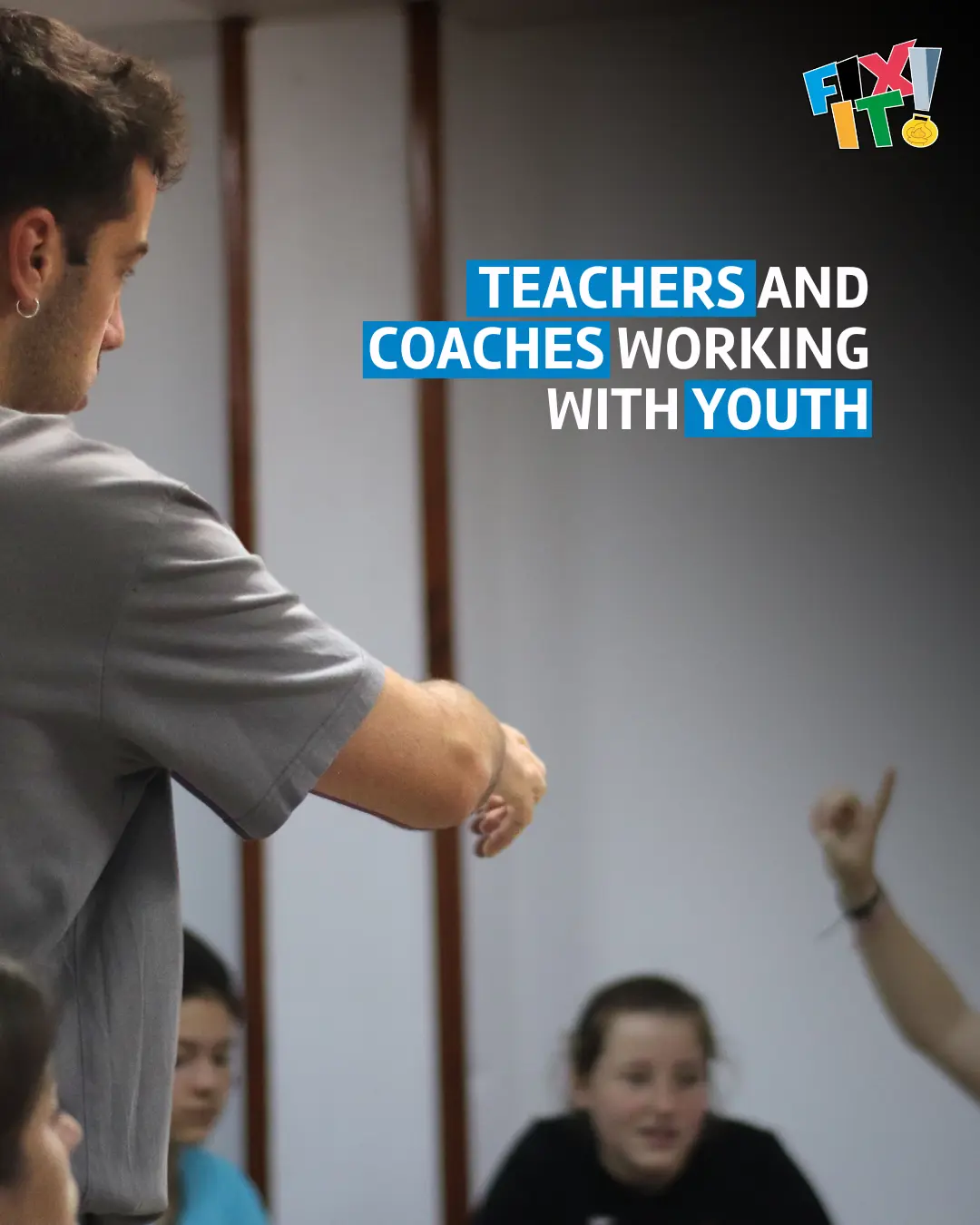 Teachers and coaches working with youth